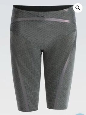 Dolfin High Waisted Jammer Lightstrike Tech Suit Shorts Grey Size 26 NEW NWT